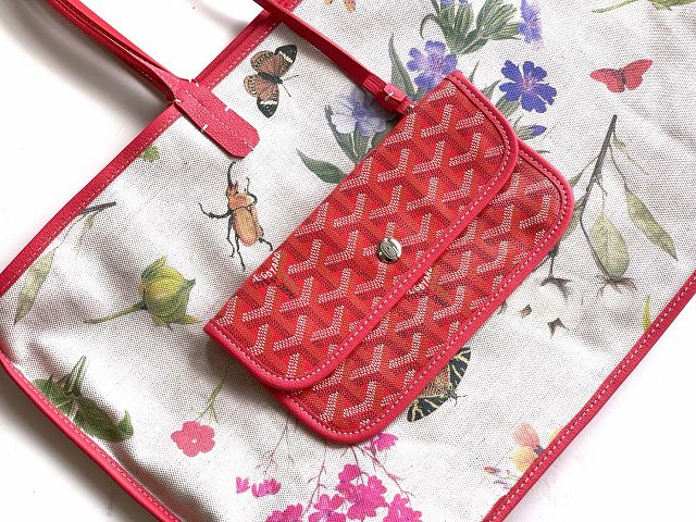 Goyard original canvas saint louis PM bag GY0082 fuchsia