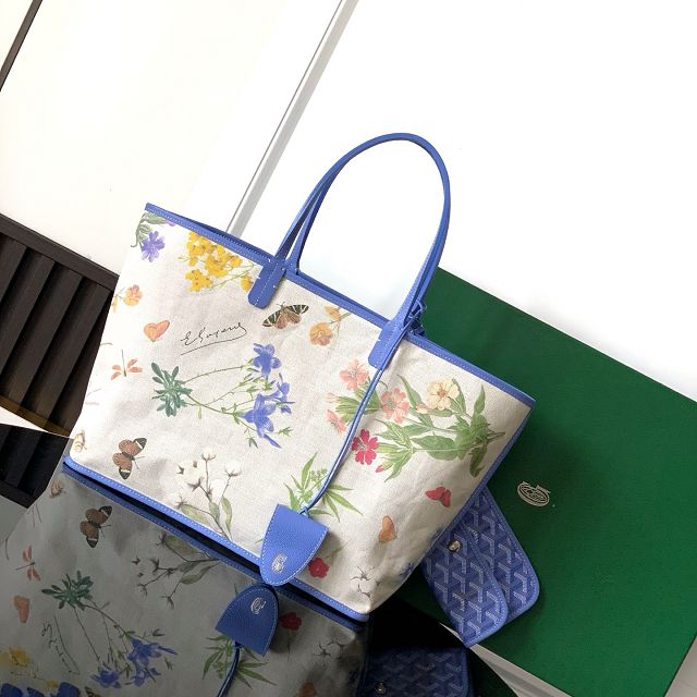 Goyard original canvas saint louis PM bag GY0082 iris