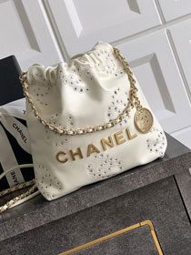 CC original calfskin 22 mini handbag AS3980 white