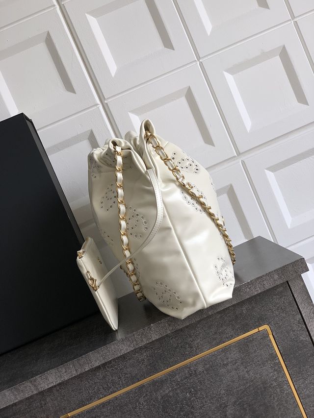 CC original calfskin 22 small handbag AS3260 white