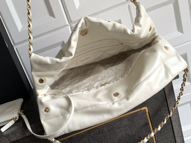 CC original calfskin 22 small handbag AS3260 white
