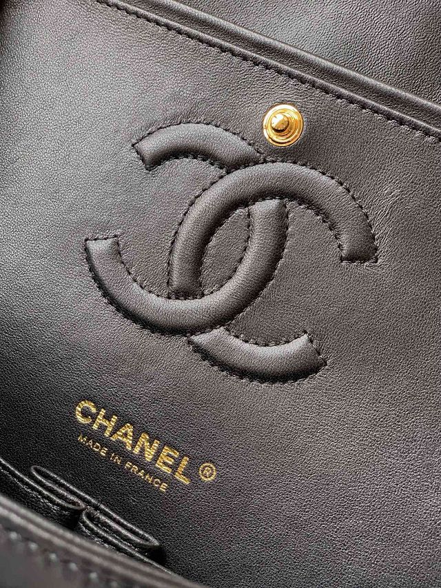 CC original tweed medium flap bag A01112 black&white