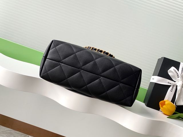 CC original calfskin shopping bag AS5636 black