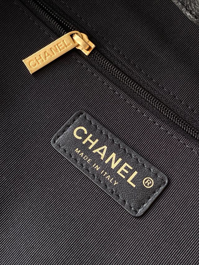 CC original calfskin shopping bag AS5636 black