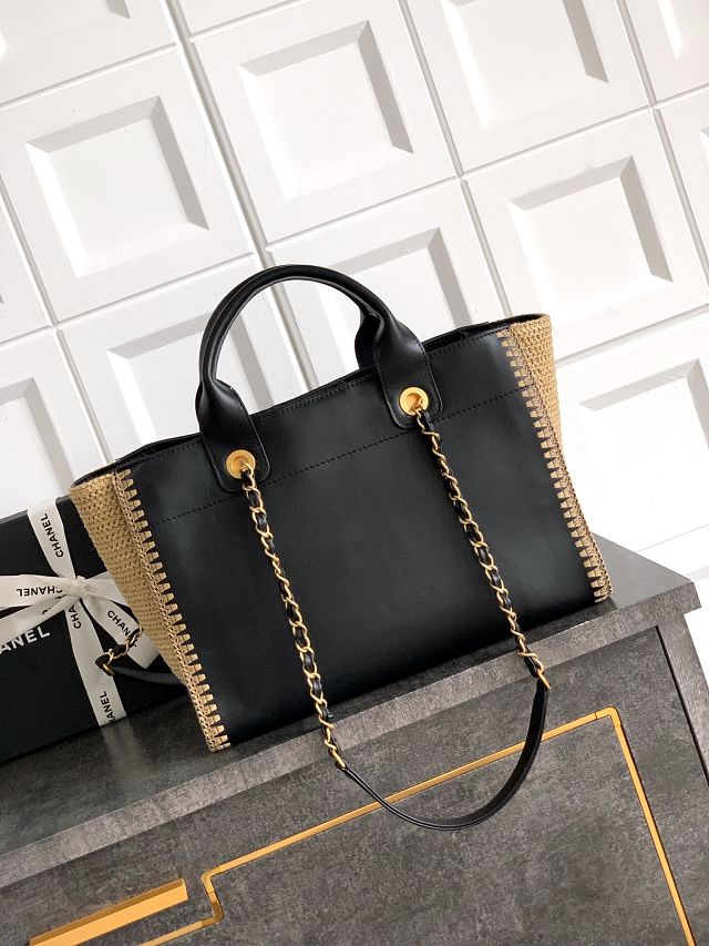 CC original calfskin small shopping bag AS3257 black