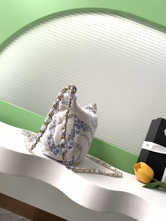 CC original denim large hobo bag AS5431 blue