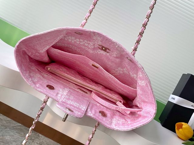 CC original denim shopping bag AS5429 pink