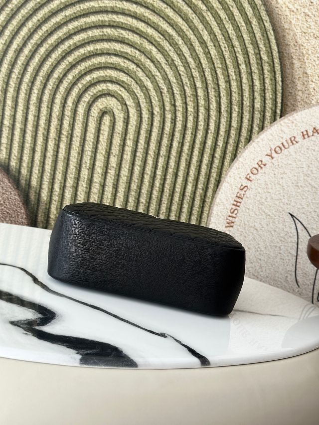 CC original grained calfskin large pouch A31106 black