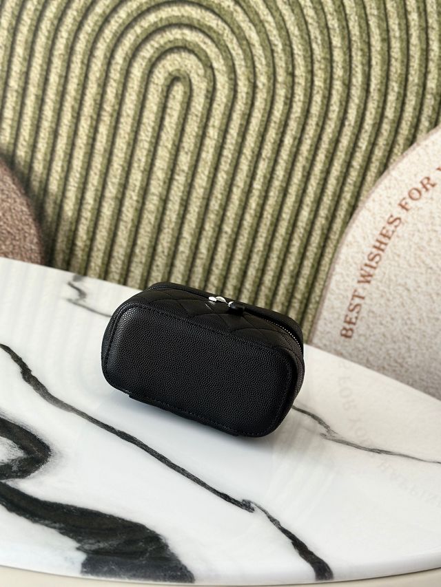 CC original grained calfskin mini vanity A31107 black
