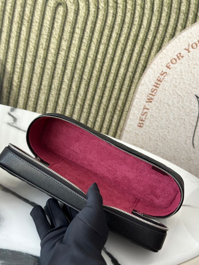 CC original grained calfskin vanity A31108 black