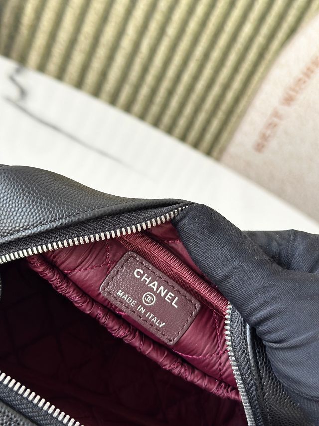 CC original grained calfskin small pouch A31104 black