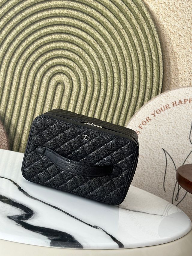 CC original grained calfskin vanity A31543 black