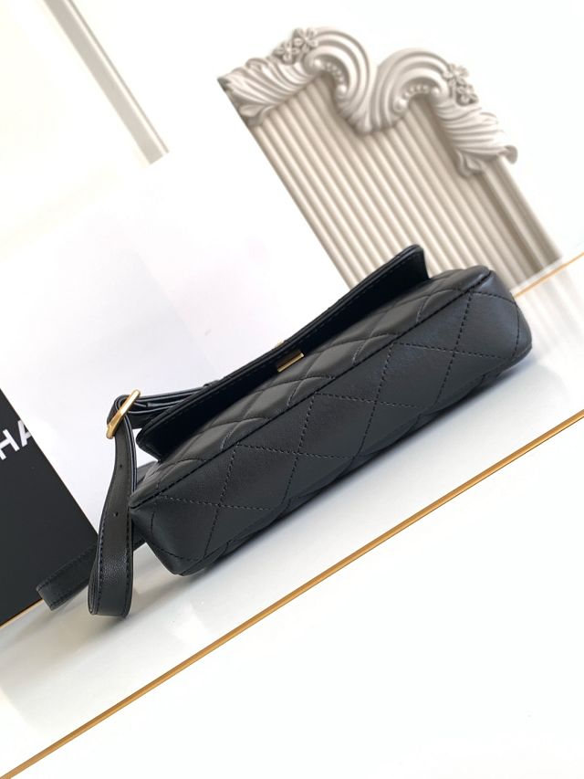 CC original calfskin flap phone holder AP4677 black