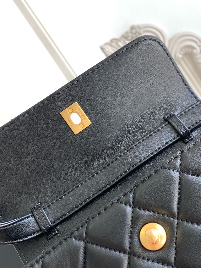 CC original calfskin flap phone holder AP4677 black