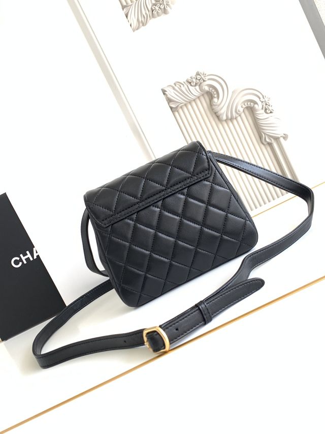 CC original calfskin flap phone holder AP4679 black