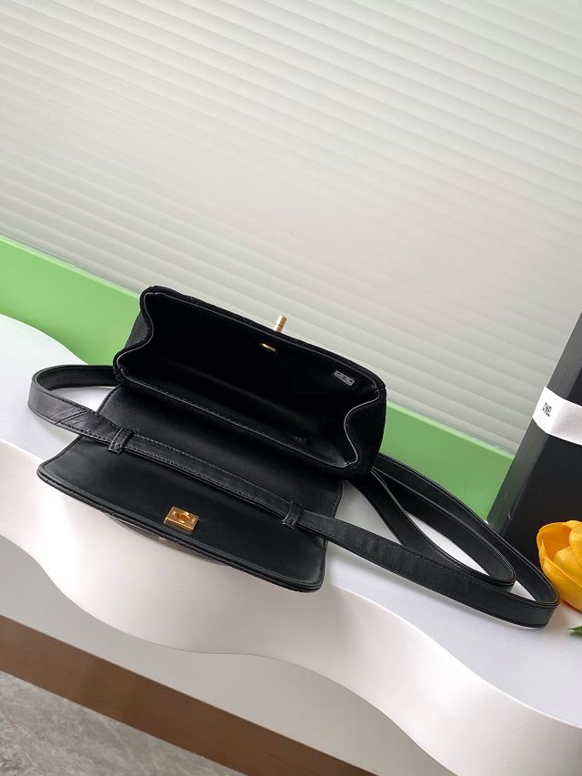 CC original suede calfskin flap phone holder AP4679 black