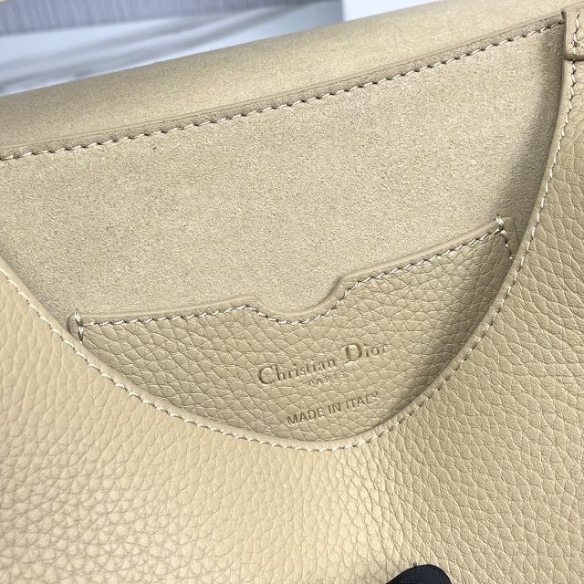 Dior original grained calfskin medium bobby bag M9319 beige