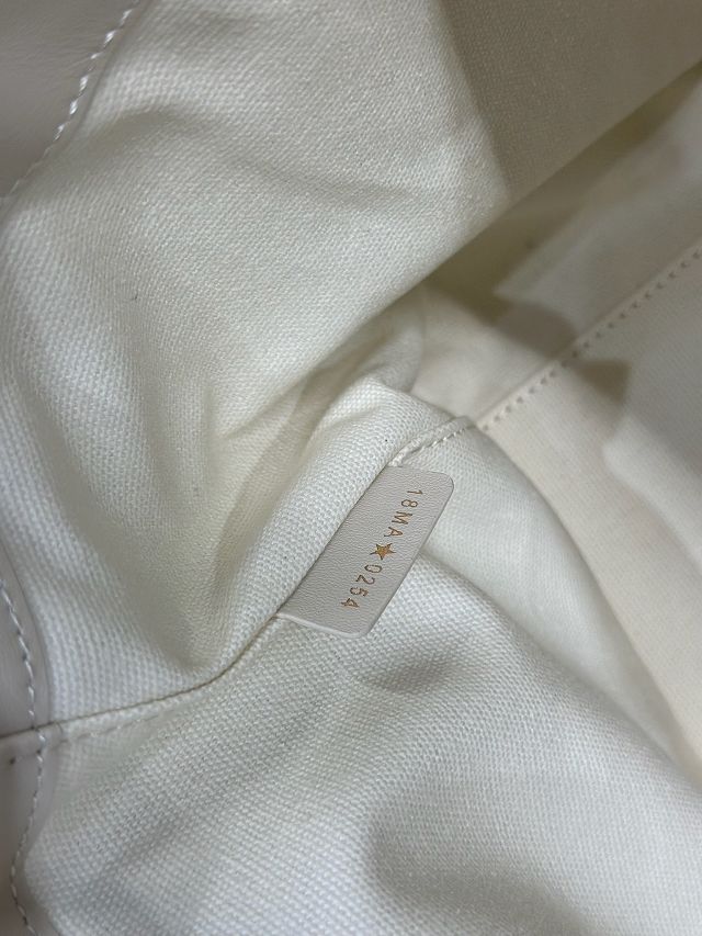 Dior original calfskin medium signature bucket bag M2841 blue&white