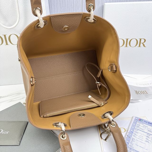 Dior original calfskin medium toujours bag M2833 tan