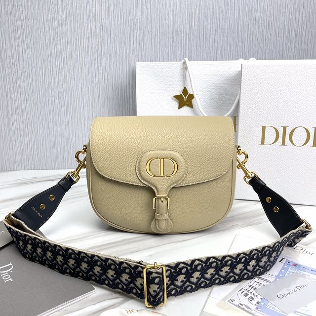 Dior original grained calfskin large bobby bag M9320 beige