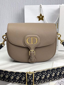 Dior original grained calfskin large bobby bag M9320 warm taupe