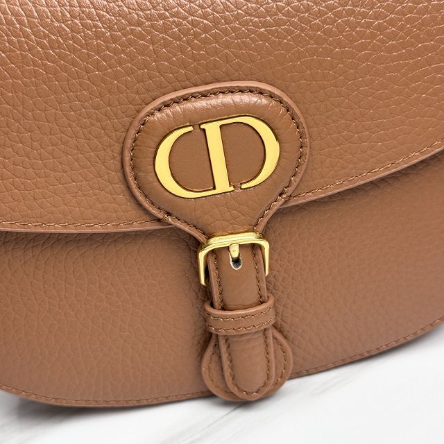 Dior original grained calfskin medium bobby bag M9319 brown