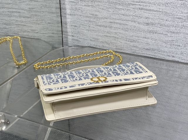 Dior original cotton 30 montaigne cigale pouch S4302 blue