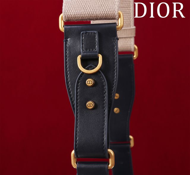 Dior original cotton&calfskin small streetchic bag M3913 blue