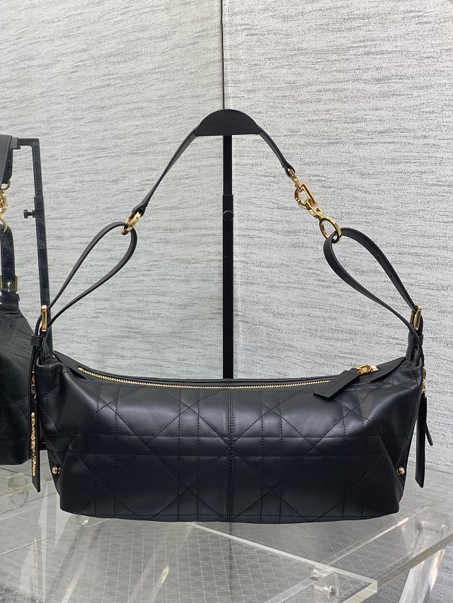 Dior original calfskin medium D-Journey bag M2417 black