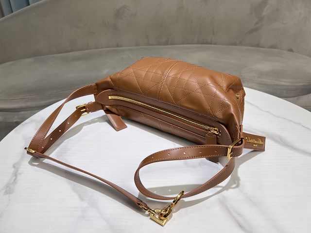Dior original calfskin small D-Journey bag M2416 caramel