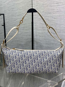 Dior original cotton medium D-Journey bag M2417 blue