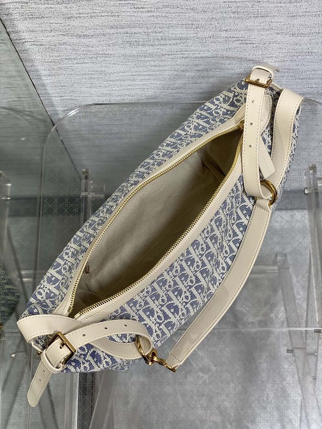 Dior original cotton medium D-Journey bag M2417 blue