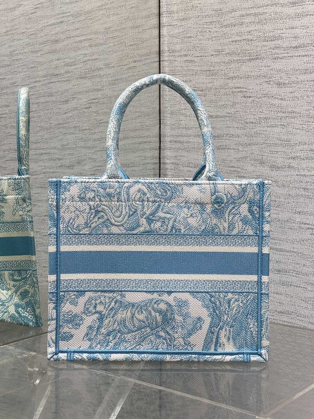 Dior original cotton small book tote bag M1265 