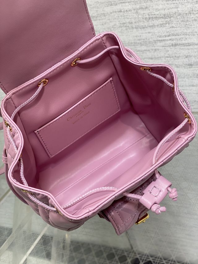 Dior original lambskin small caro backpack M6302 purple