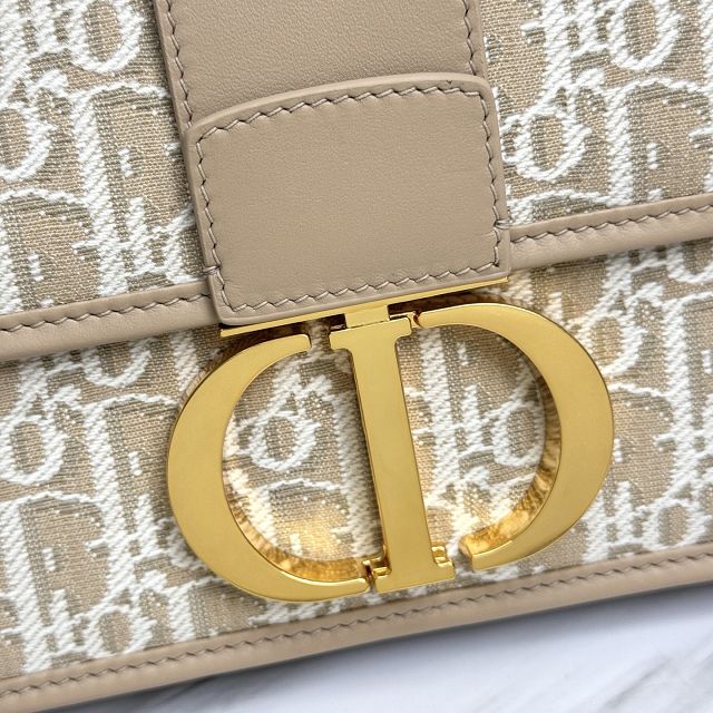 Dior original cotton 30 montaigne chain bag M9208 natural