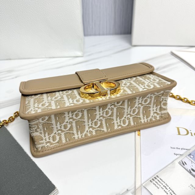 Dior original cotton 30 montaigne east-west bag M9334 natural