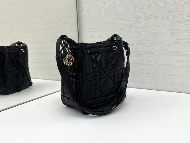 Dior original lambskin Small D-motion bag M2851 black