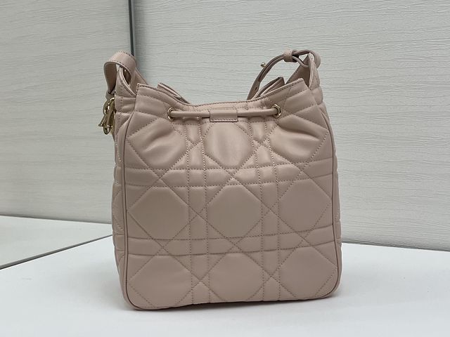 Dior original lambskin medium D-motion bag M2852 power pink