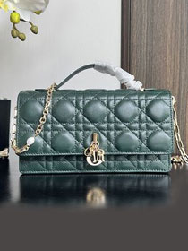 Dior original lambskin my dior mini bag S0980 green