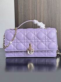 Dior original lambskin my dior mini bag S0980 purple