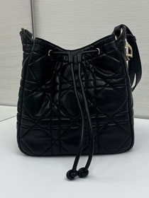 Dior original lambskin medium D-motion bag M2852 black