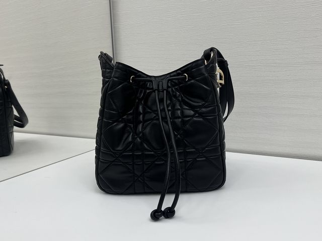 Dior original lambskin medium D-motion bag M2852 black