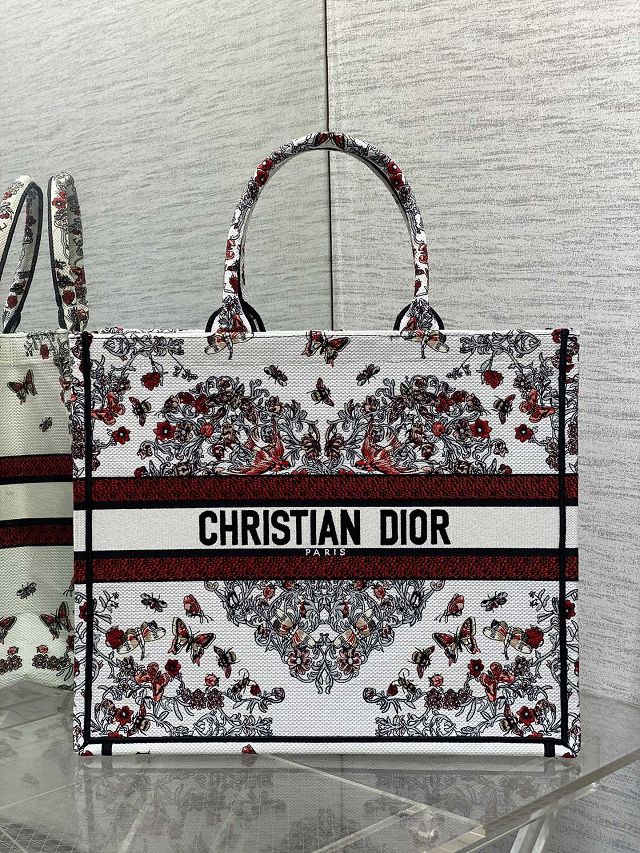 Dior original cotton large book tote bag M1286 