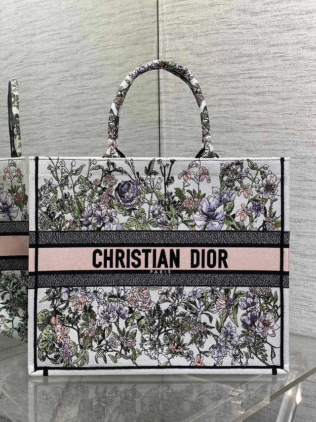 Dior original cotton large book tote bag M1286 