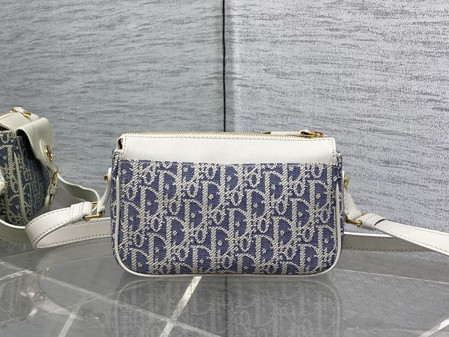 Dior original cotton mini 30 montaigne pocket M4600 blue