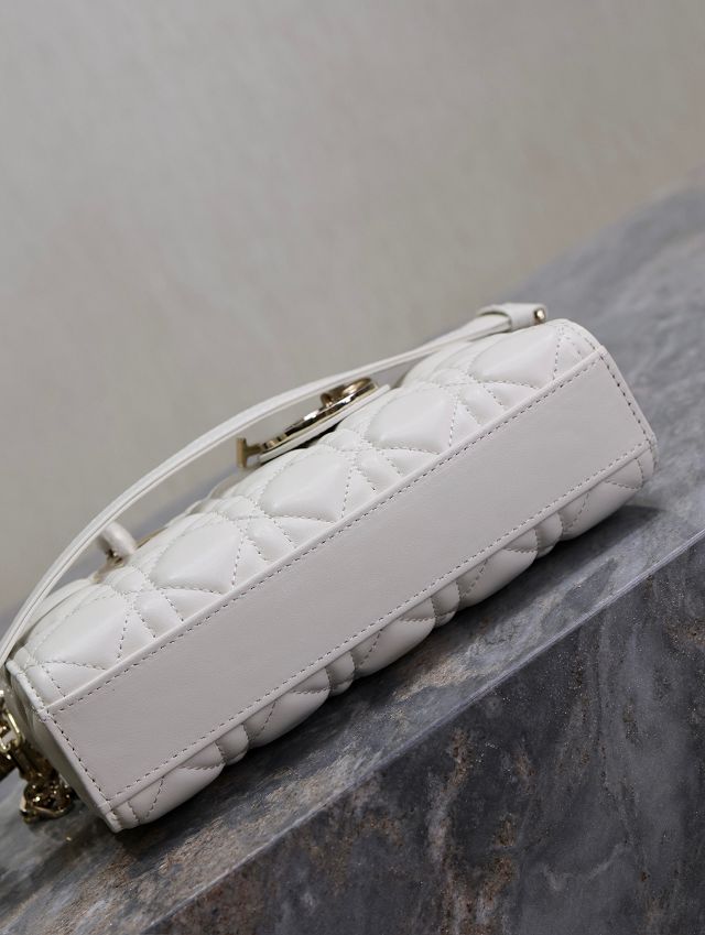 Dior original lambskin medium lady D-joy bag M0540 white&black