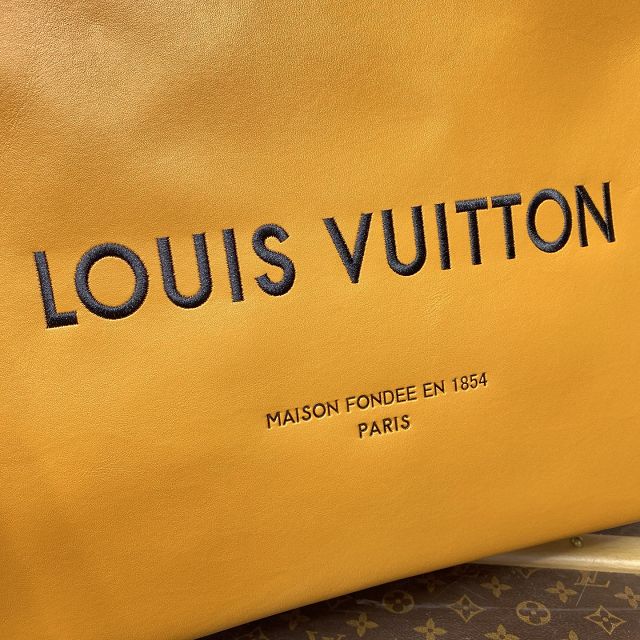 Louis vuitton origianl calfskin shopper bag m24457 yellow