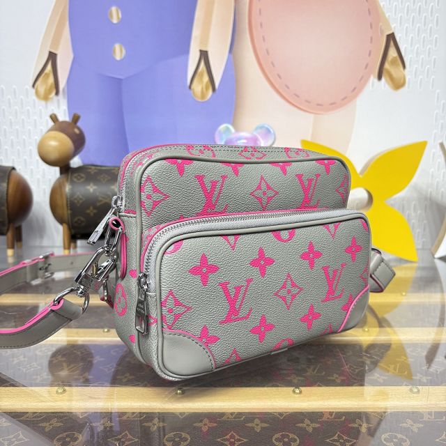 Louis vuitton original calfskin nil cross-body bag M15024 grey