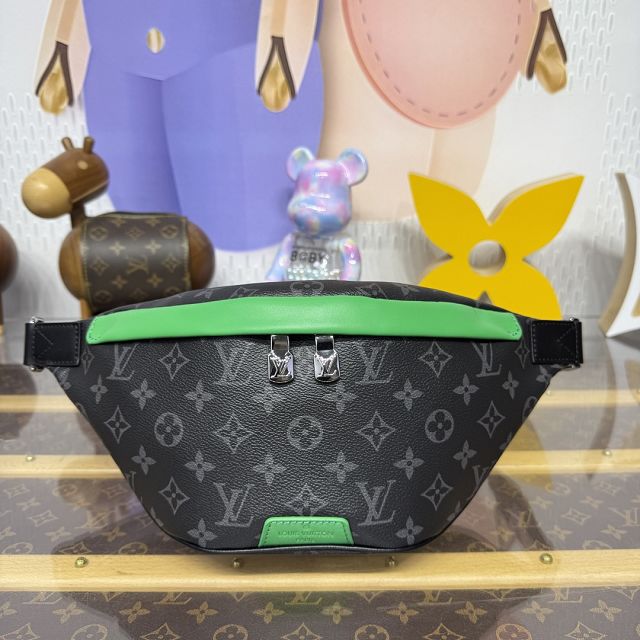 Louis vuitton original monogram eclipse discovery bumbag M25924 green