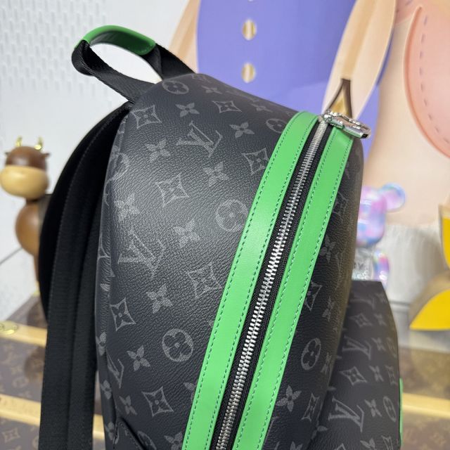 Louis vuitton original monogram eclipse discovery backpack PM M11641 green
